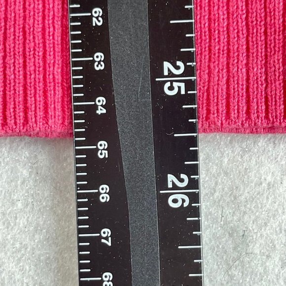 LISA TODD Womens L Pink Good Vibrations Stars Heart Pullover Sweater Color Cuffs - Picture 7 of 10